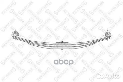 Рессора перед 2/25+P/15x65x80 800+900 25/S16 MAN
