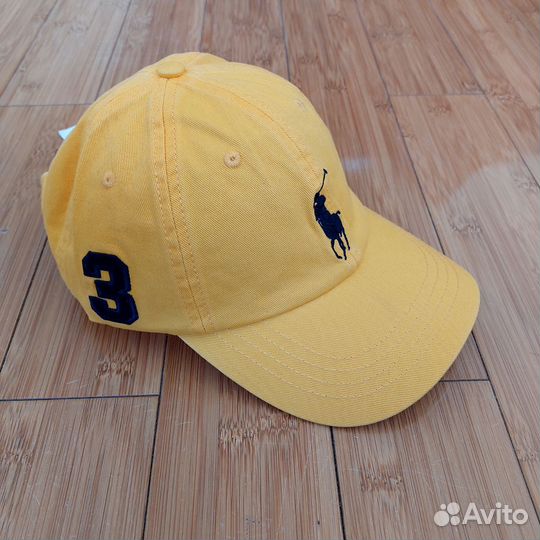 Кепка бейсболка Polo Ralph Lauren premium жёлтая