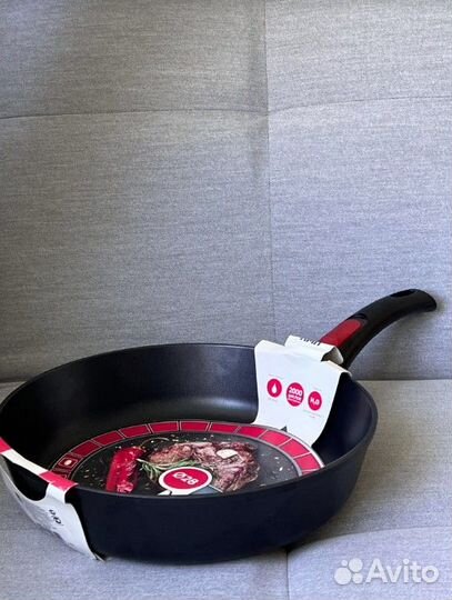 Сковорода литая Нева Посуда 28 см -съемная ручка