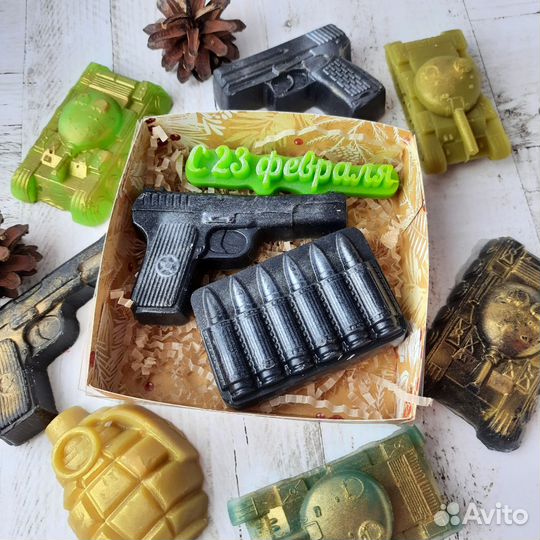 Мыло ручной работы 23 февраля