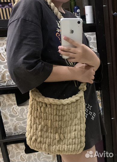 Cумка вязаная (alize puffy)