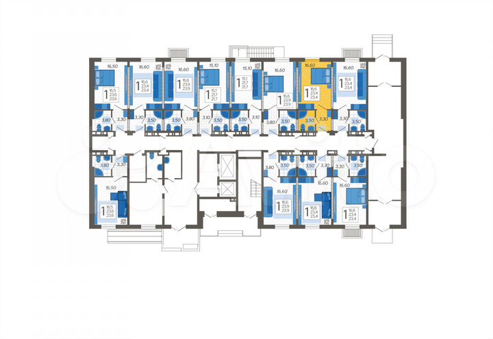 Апартаменты-студия, 23,4 м², 1/12 эт.