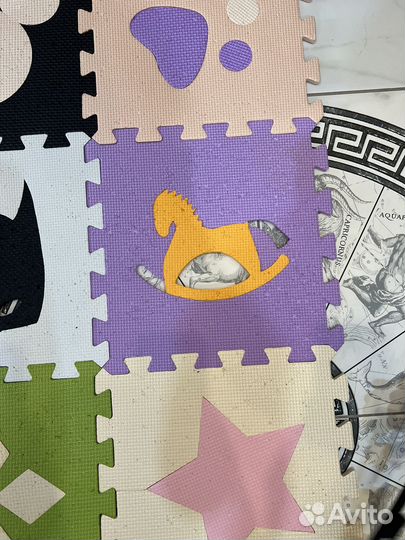 Детский коврик пазл большой