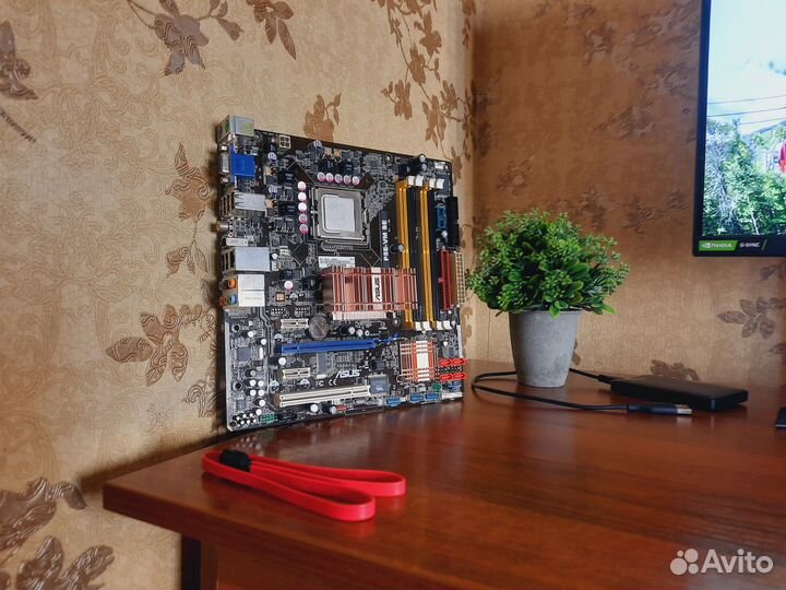 Материнская плата asus P5E-VM SE LGA77 +процессор