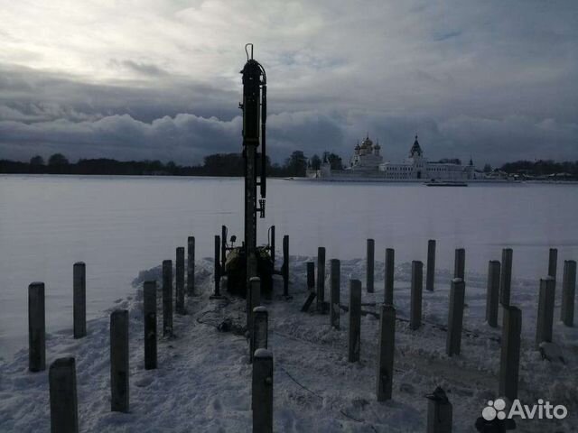 Забивка железобетонных свай