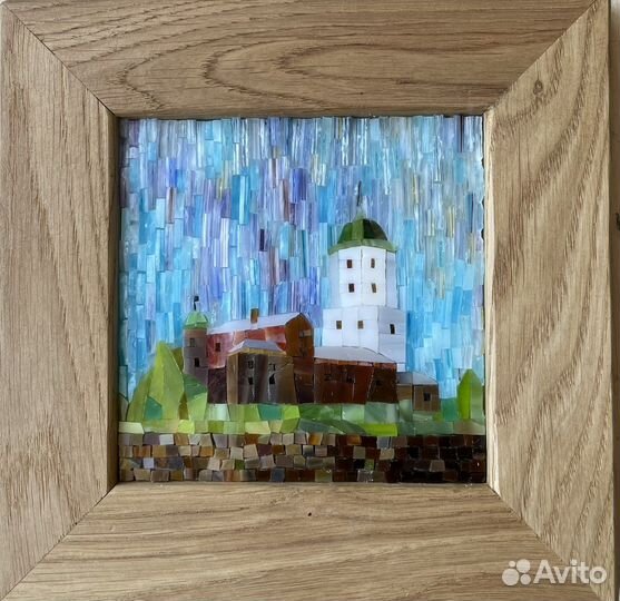 Картина Панно. Мозаика из витражного стекла