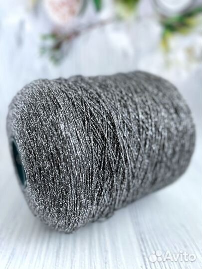 Пряжа для вязания хлопок с люрексом как Кучинелли
