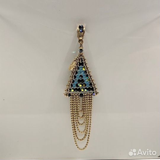 Подвеска. Серебро 925, со стразами Swarovski