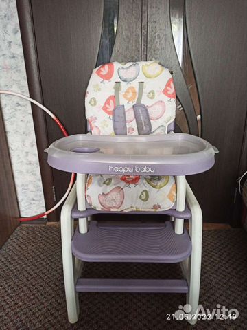 Стульчик для кормления happy baby трансформер