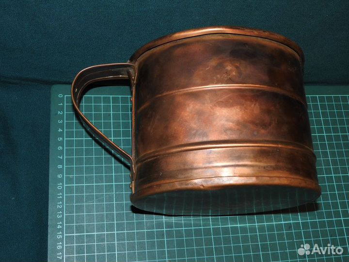 Ковш для бани медь старинный