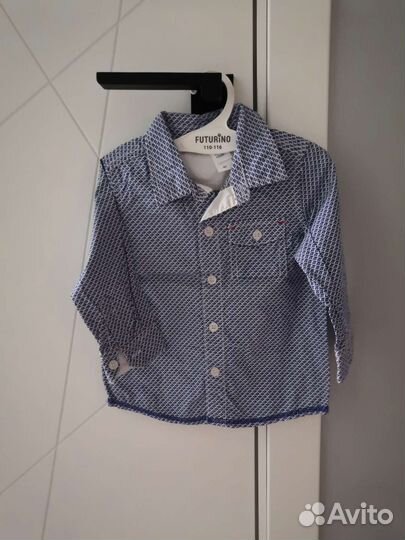Рубашки брендовые малышу next h&m 68 80