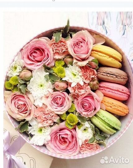 Букет, Сладкие букеты, Цветы и макаронс