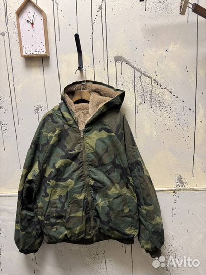 Куртка CDG black logo over nylon Оригинал