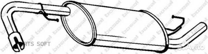 Глушитель задний nissan Pathfinder 05