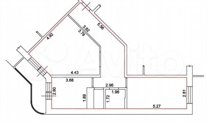 2-к. квартира, 68 м², 11/17 эт.