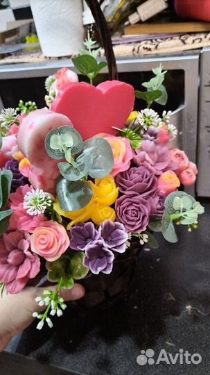 Букет цветов из мыла ручная работа