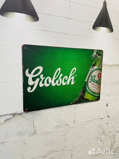 Декор на стену табличка Grolsch Beer