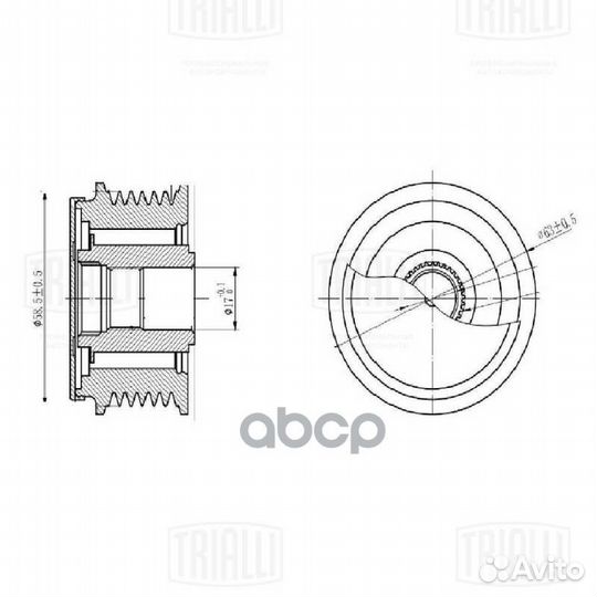 Ролик привод. ремня для а/м Ford Transit (01)