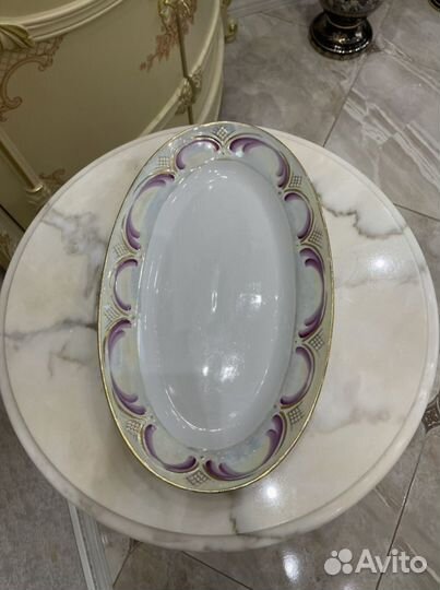 Блюдо большое круглое и овальное