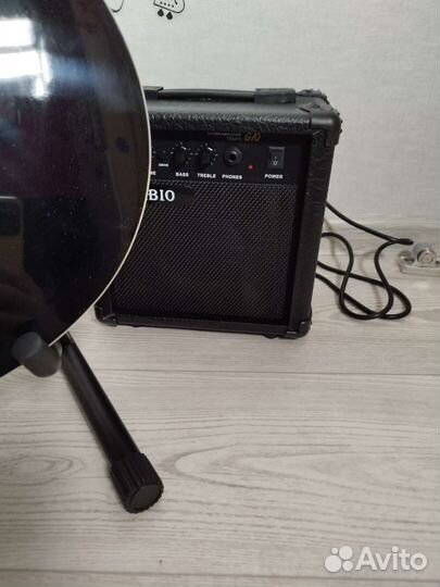 Электроакустическая гитара с комплектом 3 в 1