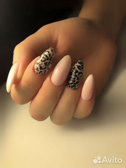 Наращивание ноготков, педикюр, маникюр покрытие ге