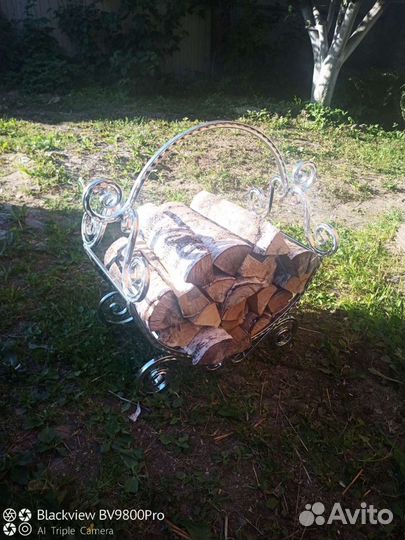 Кованная дровница