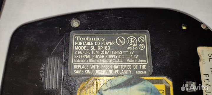 CD плеер Technics SL-XP180 бу. Сделан в Японии