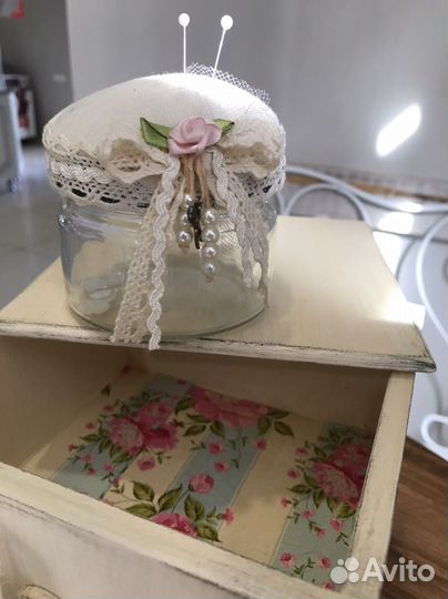 Шкатулка комод новая игольница в подарок