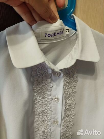 Блузки школа 128-140-146