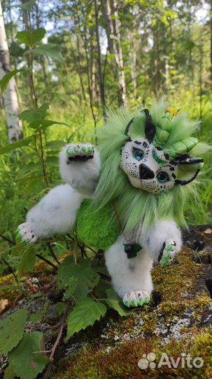 Плюшевая игрушка дракон Ирбис на заказ