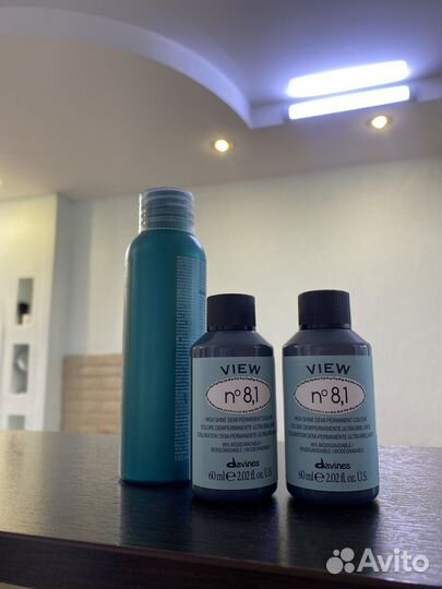 Краска Davines 2шт. 8.1, 7.21 и оксид