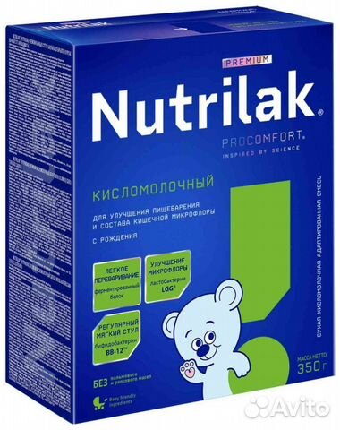 Смесь нутрилак кисломолочная 350гр