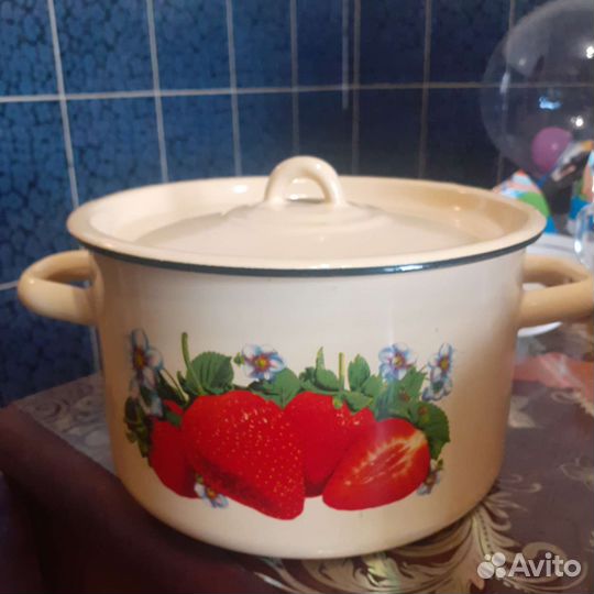 Кастрюля эмалированная 4 литра