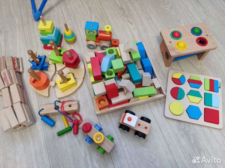 Развивающие деревянные игрушки пакетом