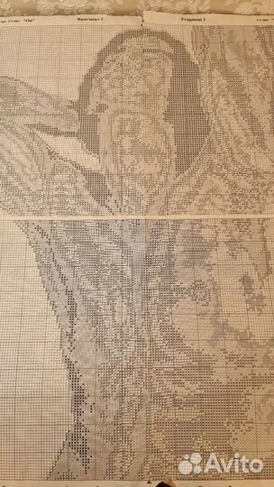 Остатки набора для вышивания крестом 