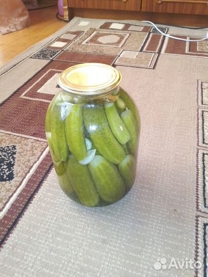 Огурцы соленые 3л