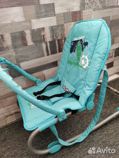 Шезлонг детский babyton качалка, переноска