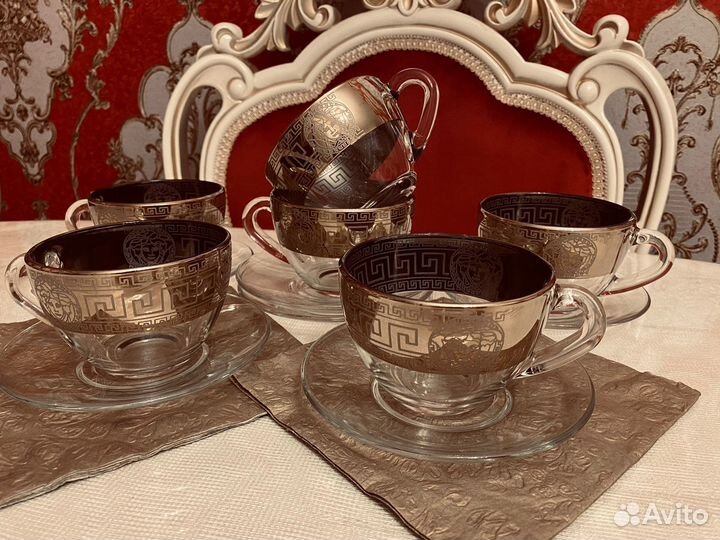 Versace кружки/армуды(чай,кофе,капучино,глинтвейн)