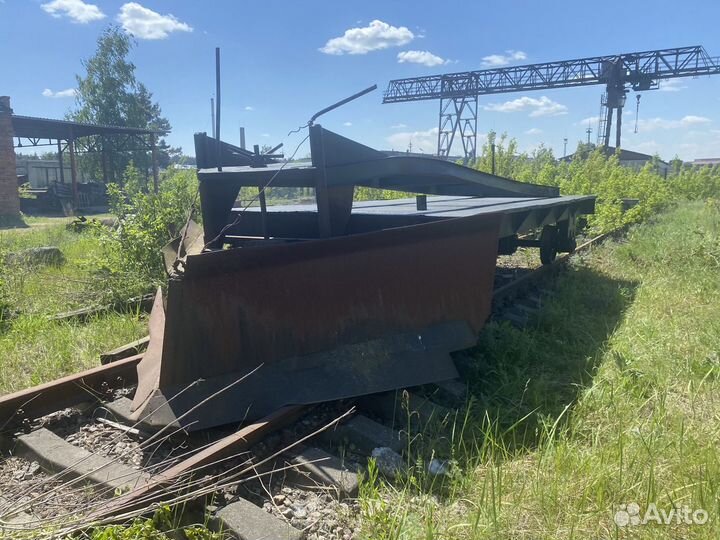 Тепловозная тележка тгм-23 с отвалом