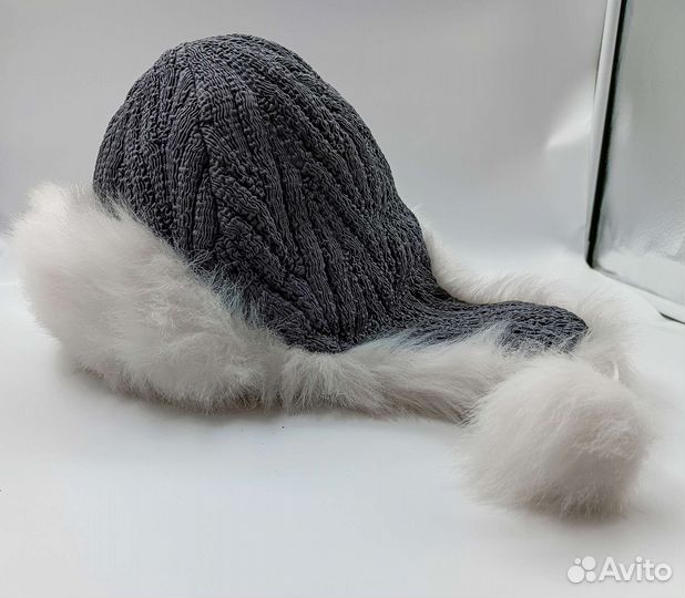 Шапка зимняя новая, иск.мех, болонья