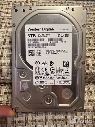 Жесткий диск Western Digital Ultrastar, 6 Тб