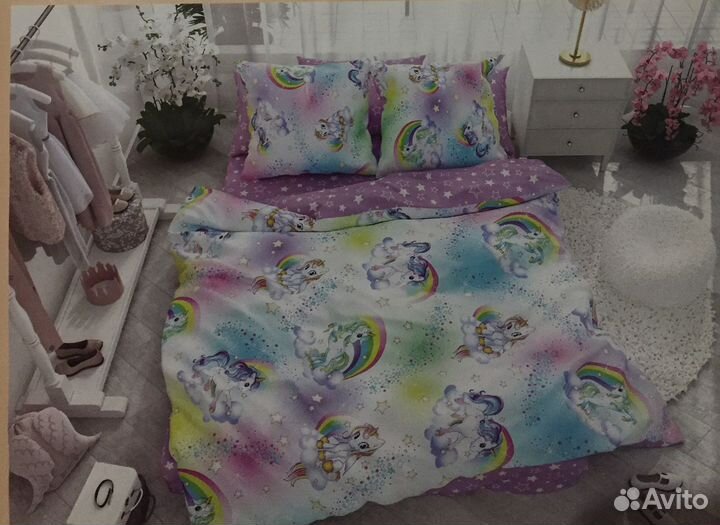 Постельное белье с единорожками