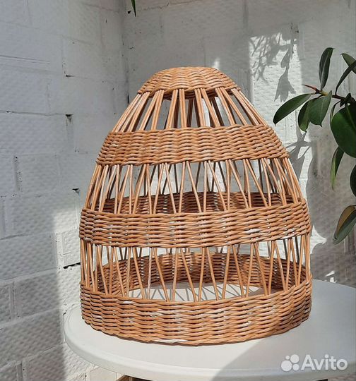 Абажур плетеный