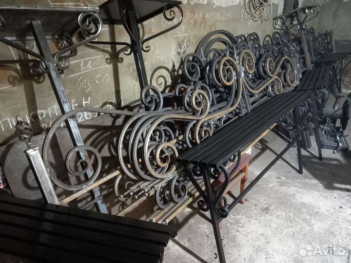 Ограды столики скамейки на заказ любые, дост