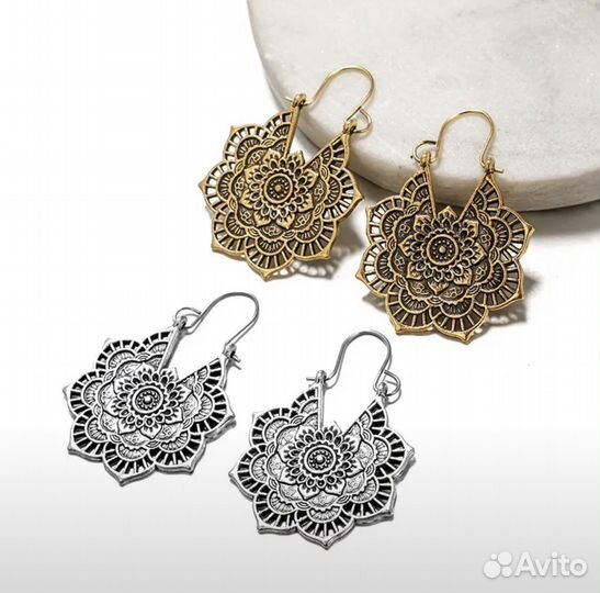 Серьги в стиле бохо