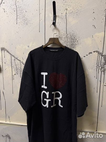 Футболка Project Gr Rare Black Love Logo Оригинал