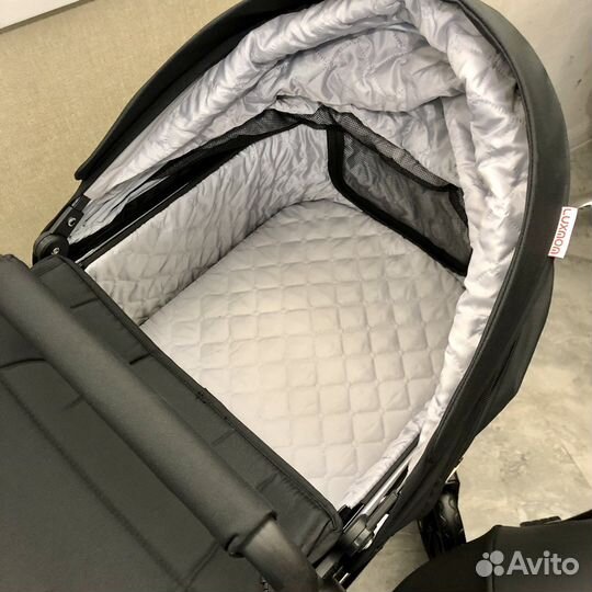 Детская коляска 3 в 1 Dalux 608 Черная