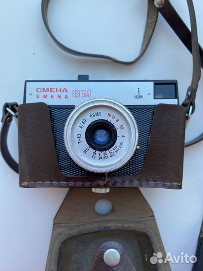 Фотоаппараты зенит, смена, вспышка, экспонометр