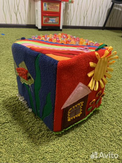 Развивающий кубик мягкий Handmade