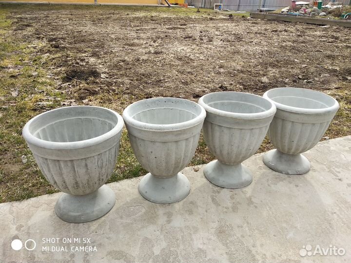 Вазон из бетона